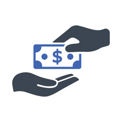 Donation / Handout / Money transfer icon