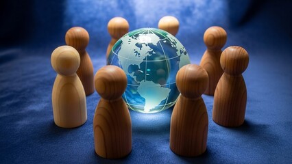 Diverse Group of People United Around the World.