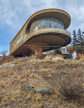Sevan, Armenia - built on the shores of Sevan Lake during URSS rule as a retreat for the Writers' Union of Armenia, the Writers House is one of the finest example of Soviet Brutalism