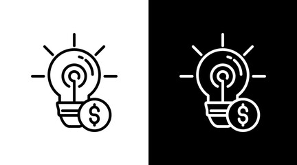 Solution White Icon Set Vector 