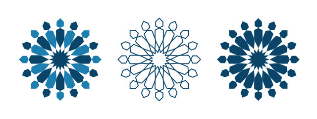 Moroccan Geometric Tile Pattern Seamless Islamic Mosaic Background