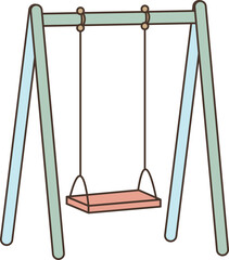 Illustration of toy swing vector