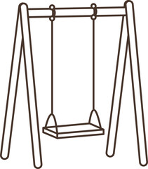 Illustration of toy swing vector