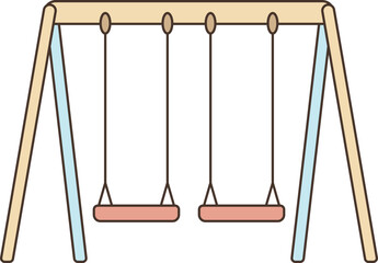 Illustration of toy swing vector