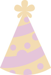 Illustration of party hat vector