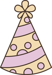 Illustration of party hat vector
