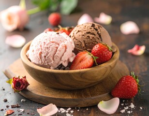 strawberry ice cream