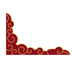 Chinese New Year Corner Cloud