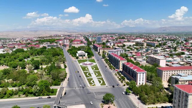 Drone Footage of Nakhchivan Autonomous Republic Landscape, Azerbaijan