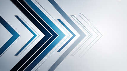 Abstract Geometric Arrow Shapes in Blue and Gray Tones arrows