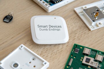 Dismantled Smart Home Devices and Circuit Boards