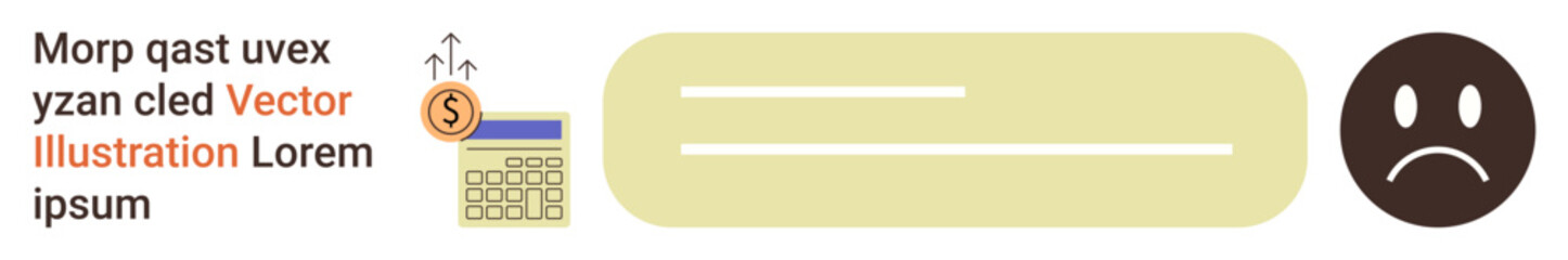 Economic decline, personal finance, budgeting, wealth management, financial depression, monetary challenges. Image shows a dollar symbol, an upward arrow and a sad face. Economic decline
