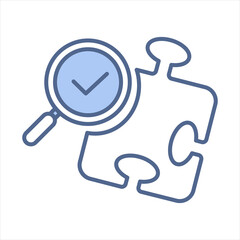 Root Cause Blue Icon Vector Illustration