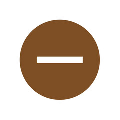 Minus Button Icon for User Interface