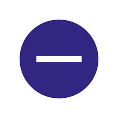 Minus Button Icon for User Interface