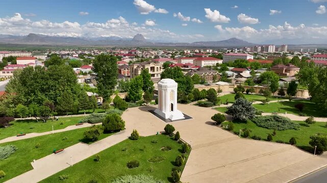 Drone Footage of Nakhchivan Autonomous Republic Landscape, Azerbaijan