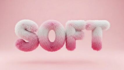 The word soft displayed in fur