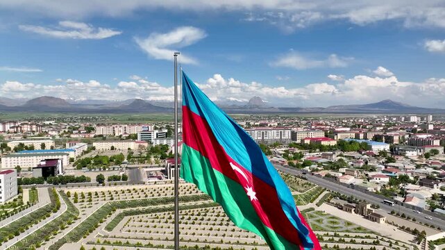Drone Footage of Nakhchivan Autonomous Republic Landscape, Azerbaijan