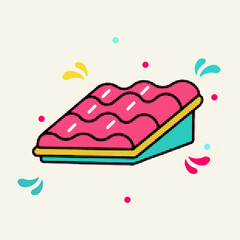 Halftone pop art dot pink corrugated metal sheet or wavy roofing material vector