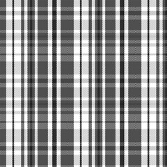 Gray and White Plaid Seamless Pattern Tileable Fabric Background