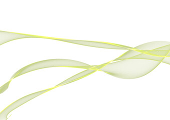 Light Green and Yellow Wave Design
