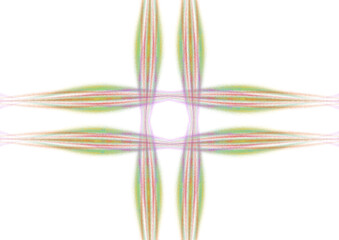 Symmetrical Feathered Gradient Star Design