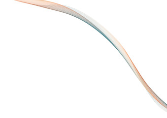 Diagonal Multicolored Wave Line on White