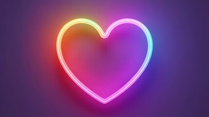 Neon Heart Glow Effect