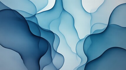 Abstract Blue Shapes Background