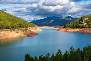Tranco de Beas Reservoir, located in the Sierras de Cazorla, Segura y Las Villas Natural Park, Ja&eacute;n, Spain.
