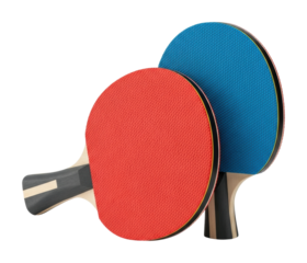 Table tennis action sports arena paddle equipment isolated on transparent background