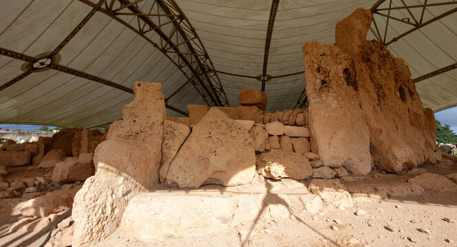 Hagar Qim and Mnajdra Pre Historic Archeological Temple Site