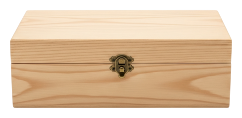 Crafting wooden boxes diy tutorial for personalization at home isolated on transparent background