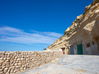 The Cave Boat Houses at San Filep Gozo Malta