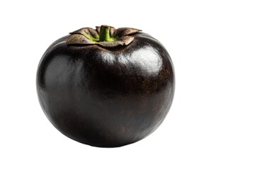 Single dark tomato isolated on white background