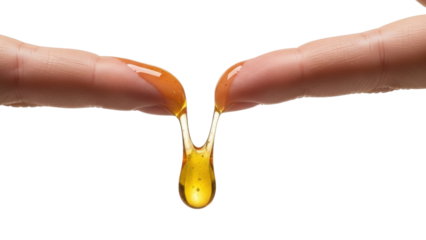 Dripping honey action kitchen food bright isolated on transparent background