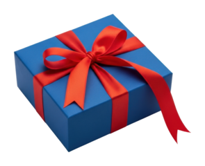 Gift box surprise home celebration bright atmosphere isolated on transparent background