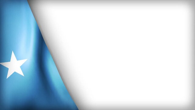 High Quality National Animated Background with Wavy Flag of SOMALIA