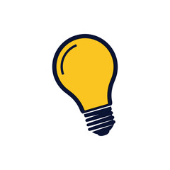Yellow Light Bulb Icon