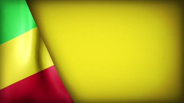 High Quality National Animated Background with Wavy Flag of MALI
