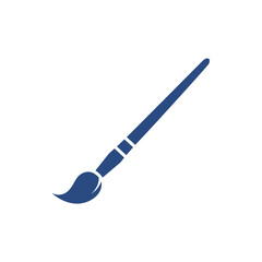 blue paintbrush icon on white background