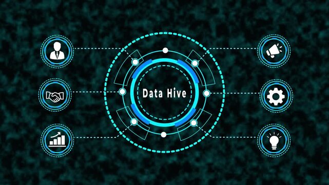 Data Hive &ndash; AI & Tech Motion Graphics 4K