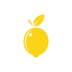 lemon icon on white