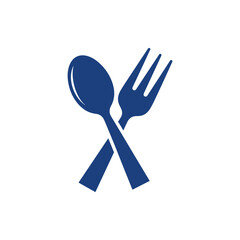 crossed fork and spoon