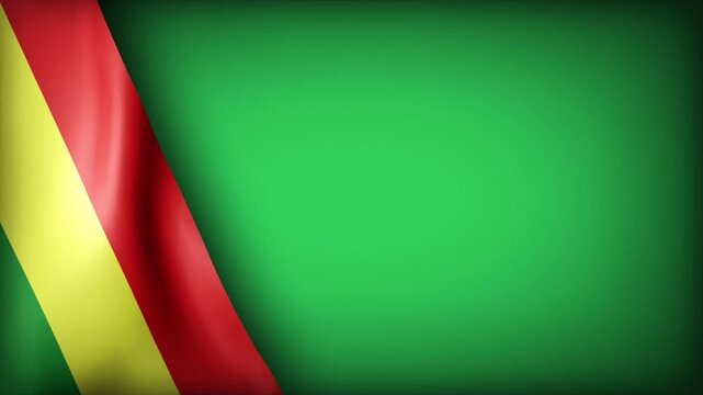 High Quality National Animated Background with Wavy Flag of BOLIVIA