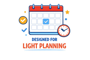 Calendar and clock for efficient time management and planning