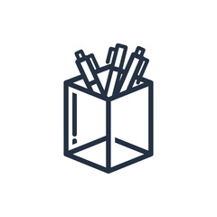 pens in a pencil holder