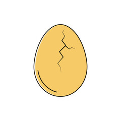 Cracked Egg Illustration