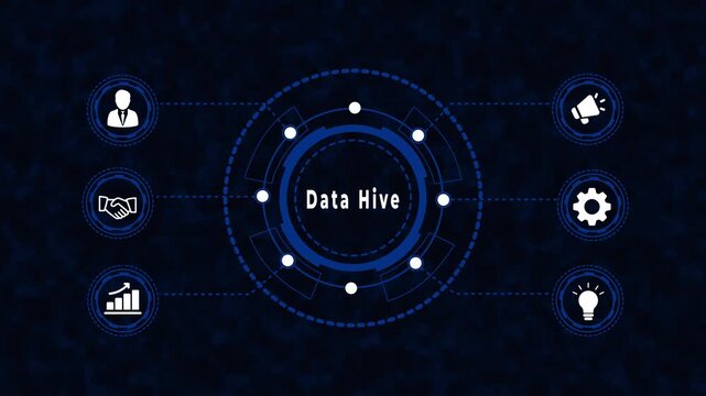 Data Hive &ndash; AI & Tech Motion Graphics 4K