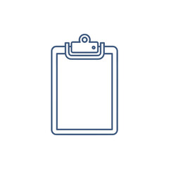 clipboard icon with blank page